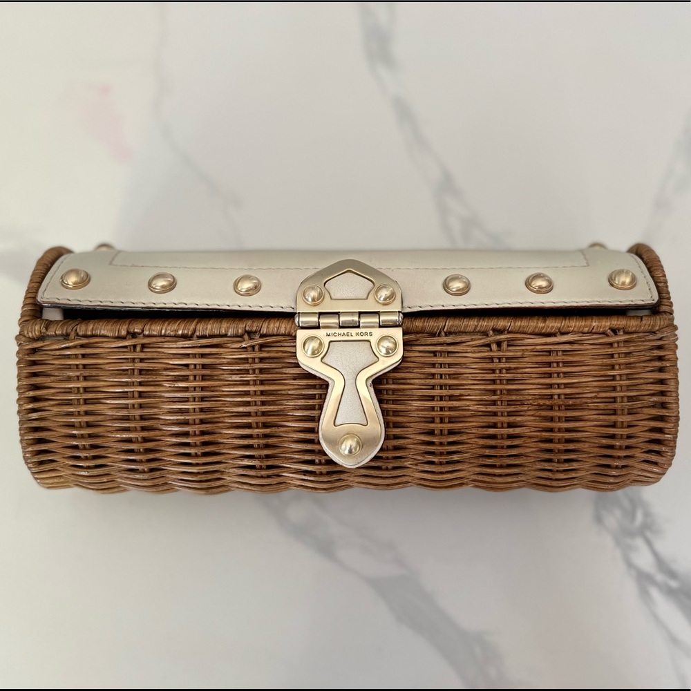 Michael Kors Santorini Rattan Clutch